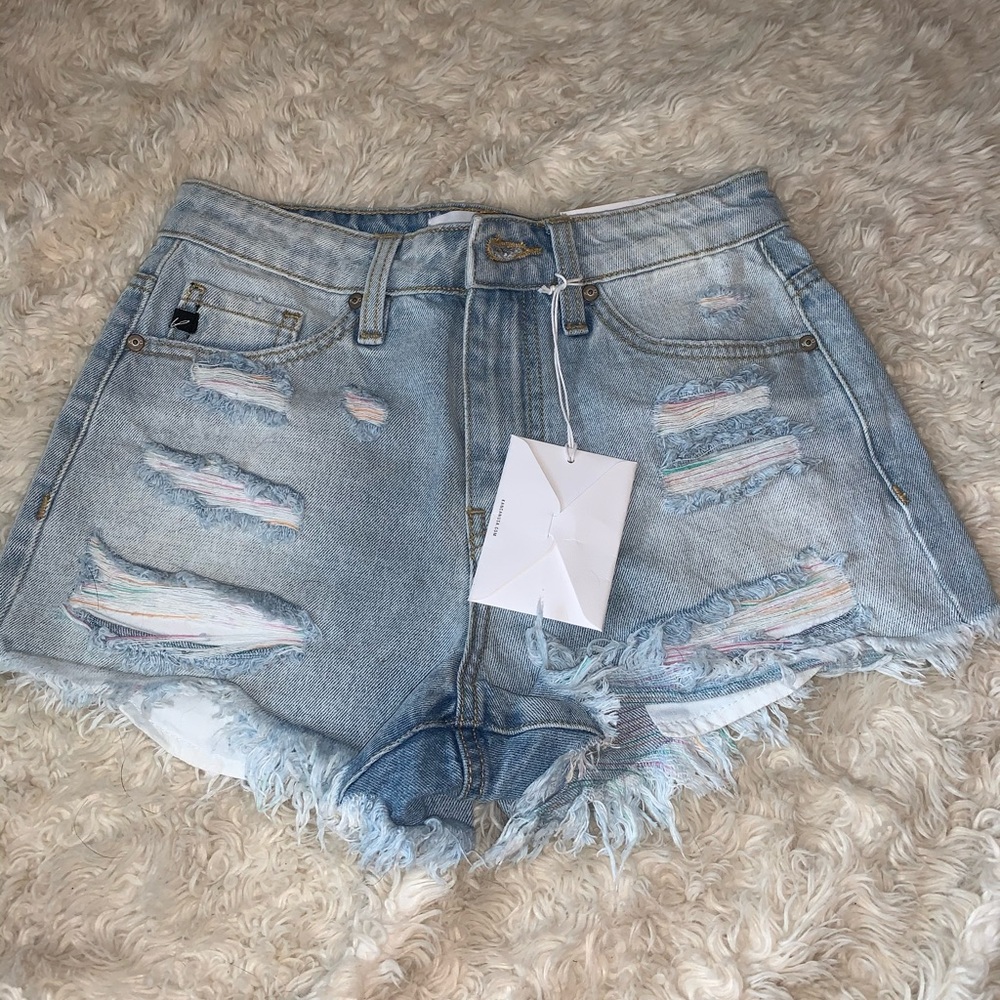 Distressed shorts